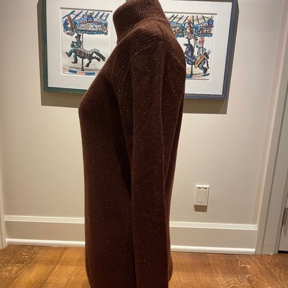 NWT 🧡ELEANOR P BRENNER WOMENS SIZE MEDIUM RIBBED WOOL BLEND TURTLENECK SWEATER - Picture 7 of 8